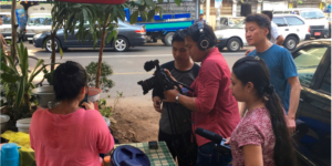 Cameraman taking photos