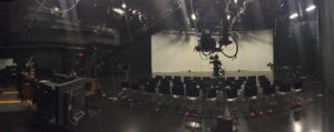 Panoramic view of the video studio