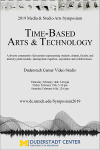Time-Based Art & Technology MSA Symposium poster