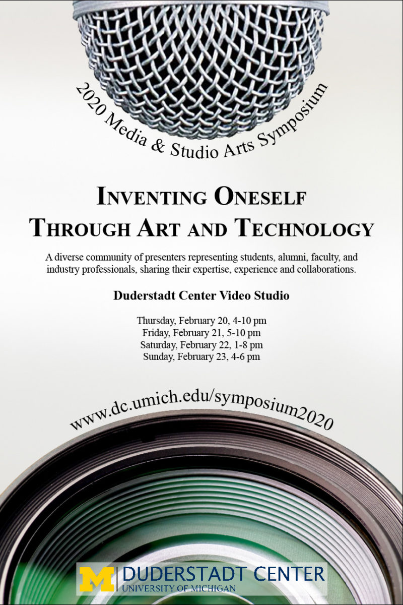 MSA Symposium poster - "Inventing Oneself Through Art and Technology Poster"