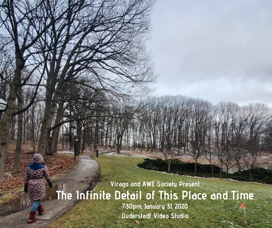 The Infinite Detail of This Place and Time - Presented by Virago and AWE Society Poster