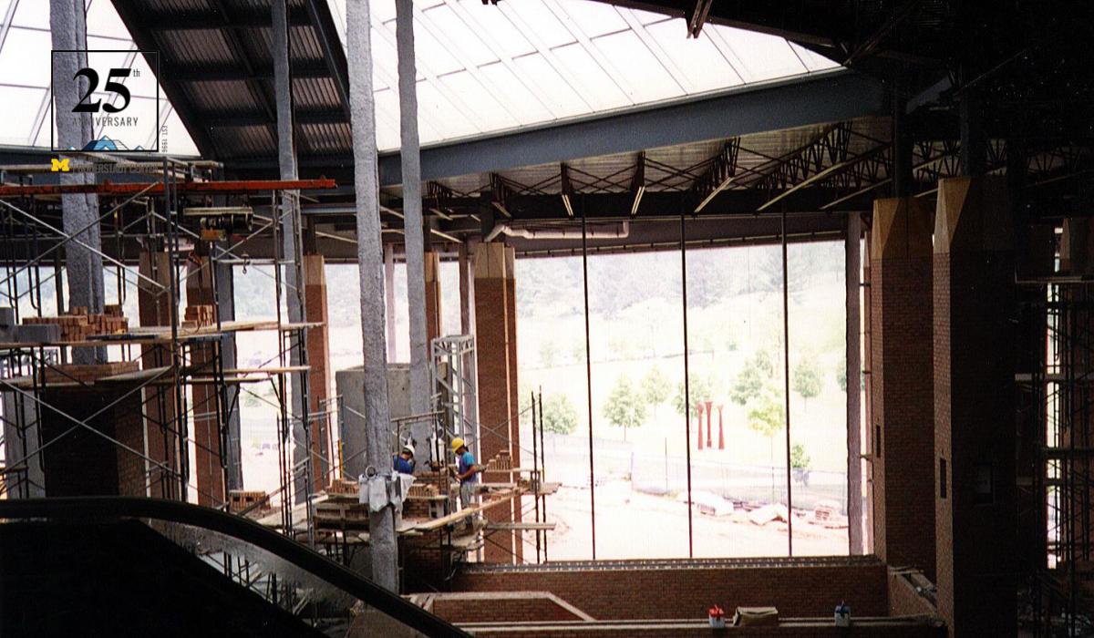 Construction in the Atrium area