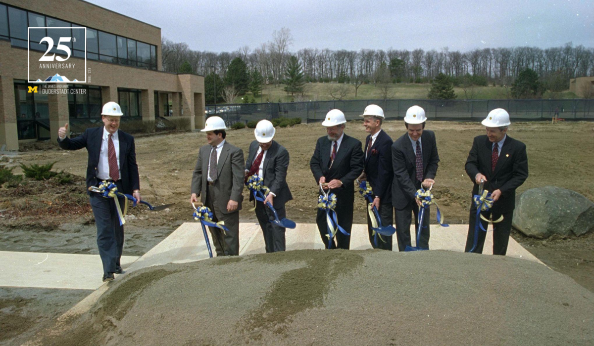 Groundbreaking! Dr. Duderstadt and North Campus Deans