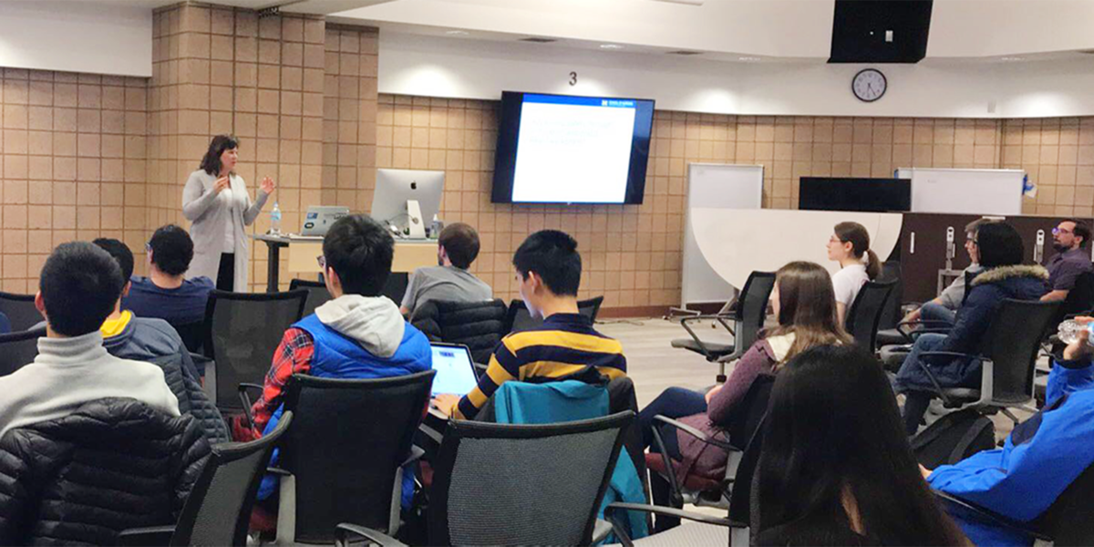 Image of one of the Third Floor Flex Labs set up in Lecture format