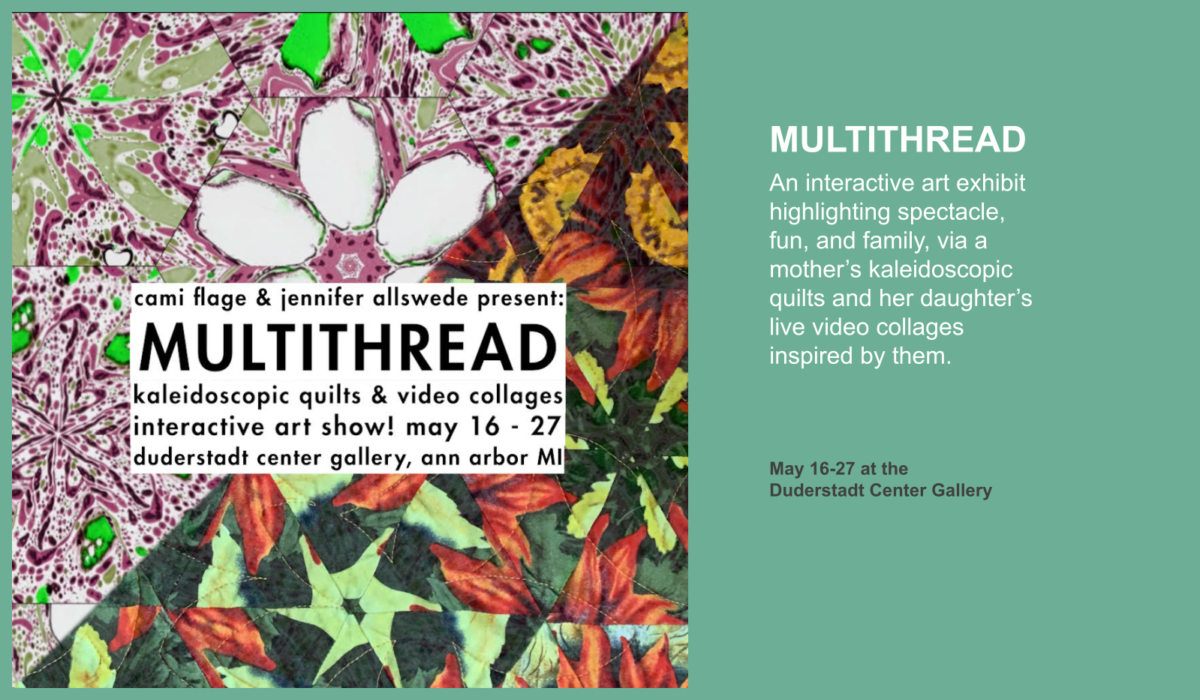 Poster image of Multithread interactive exhibit May 16-27 Duderstadt Center Gallery