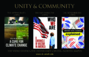 Poster for the Video Studio Fall Film Series "Unity & Community"