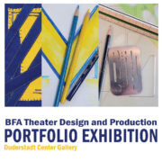 BFA theater & production portfolio exhibit poster
