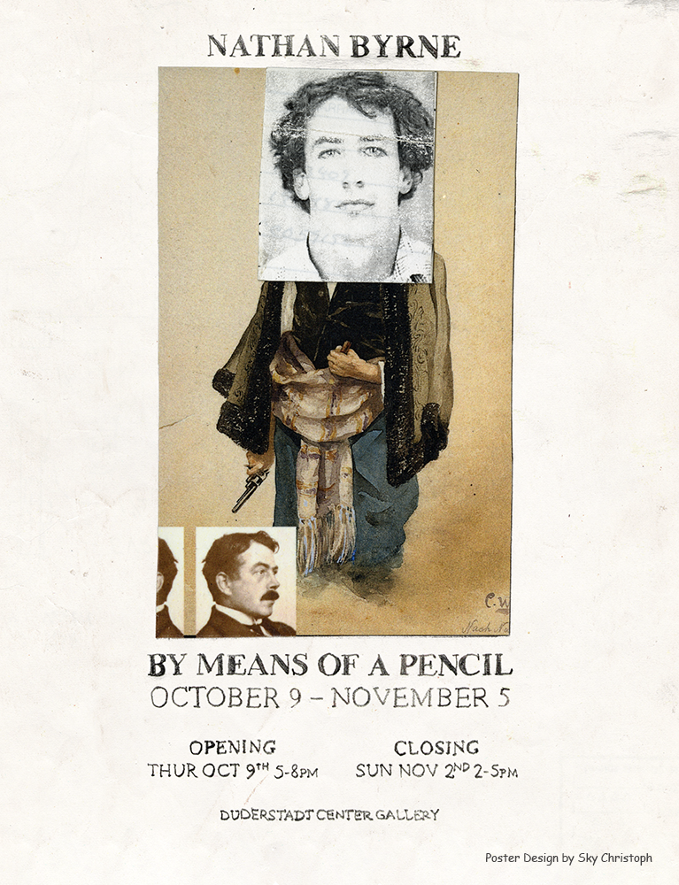 Mans face placed on a robed figure with a tan background.