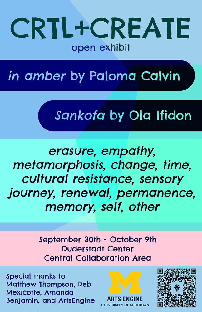 Color block event poster.