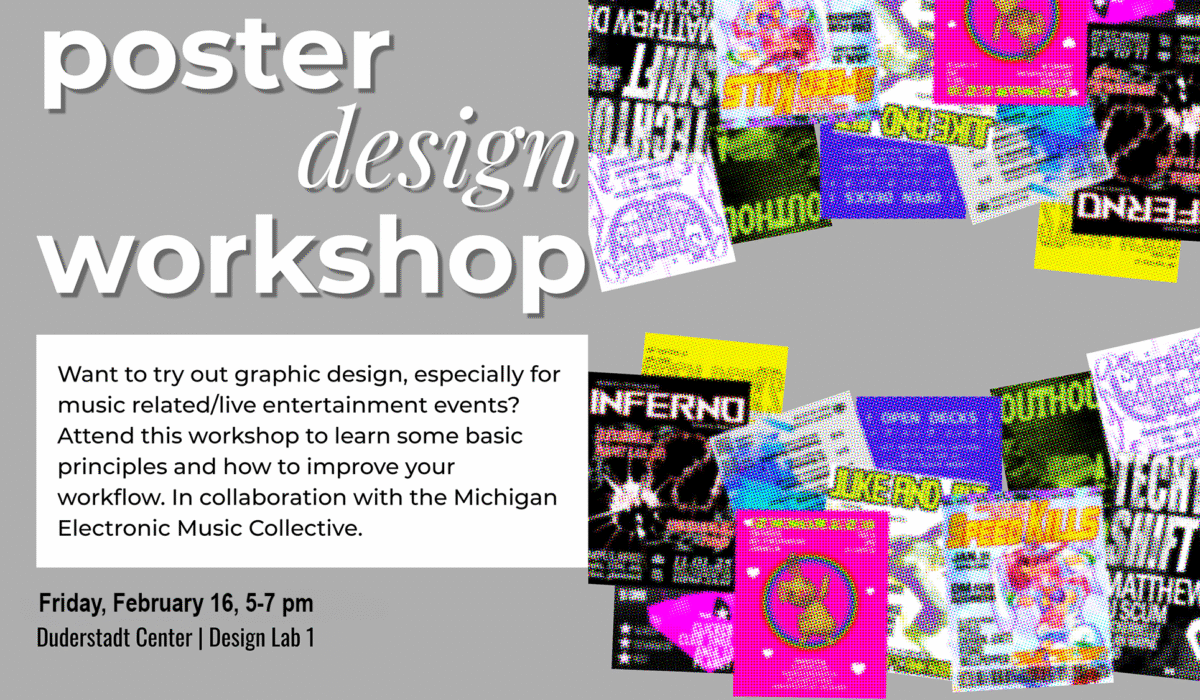 Photo of scattered posters on a grey background.