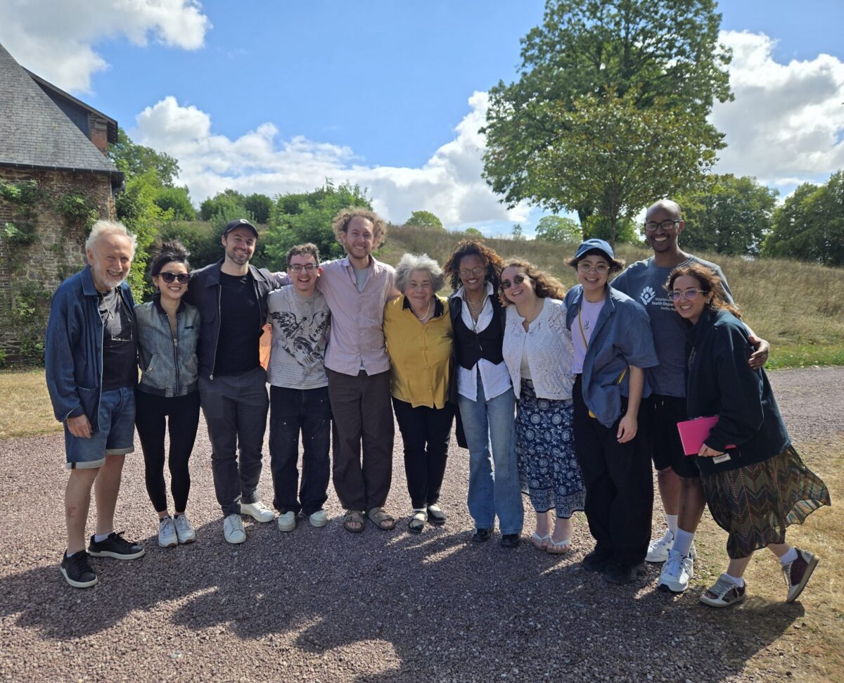 Group photo of studio team in France