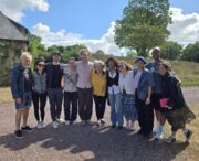 Group photo of studio team in France