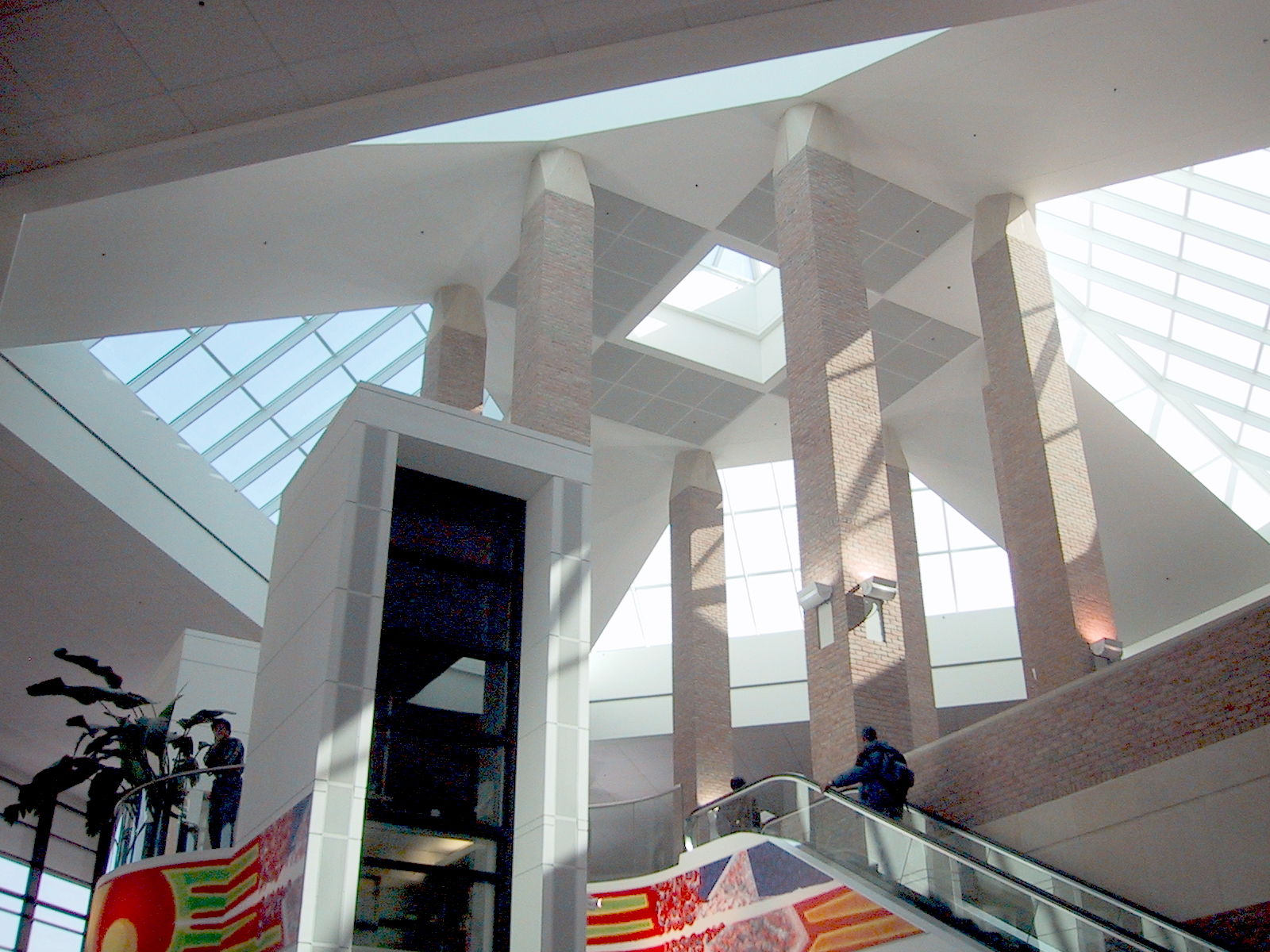 Skylights illuminate the Atrium of the Duderstadt Center