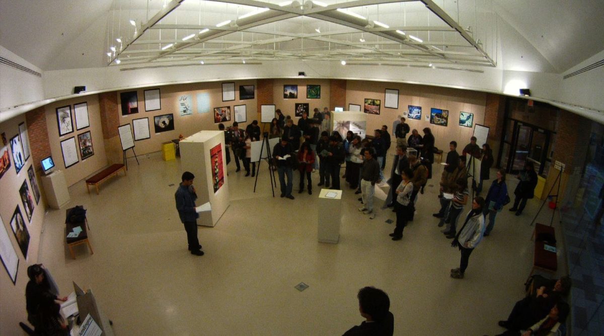 People at Art gallery
