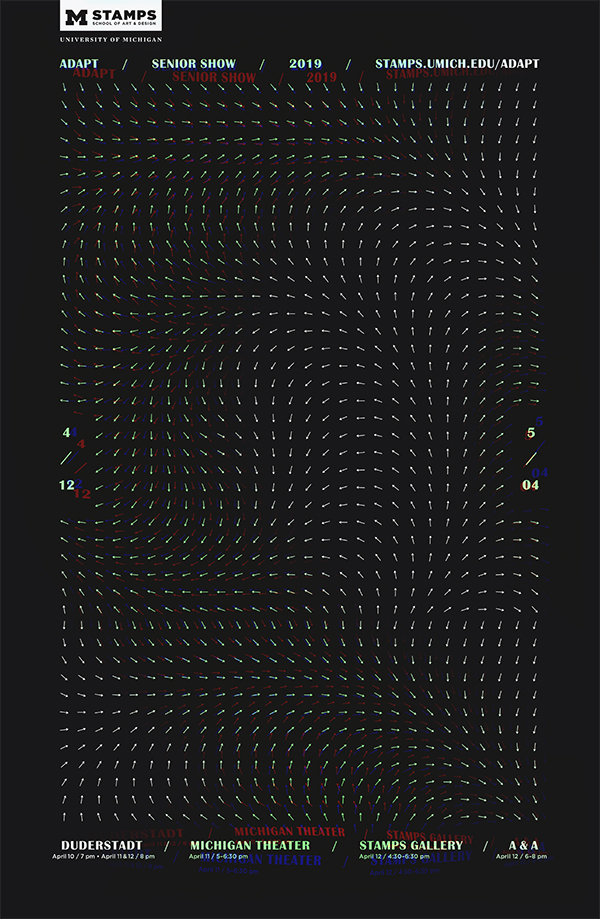 University of Michigan Stamps School Poster