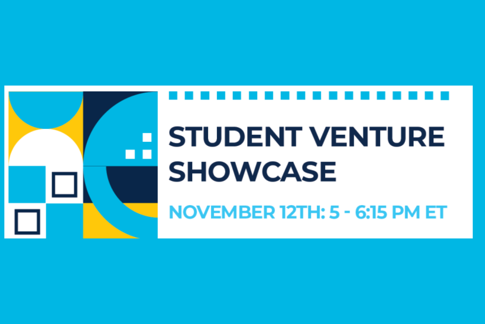 CFE StudentVenture Showcase Graphic