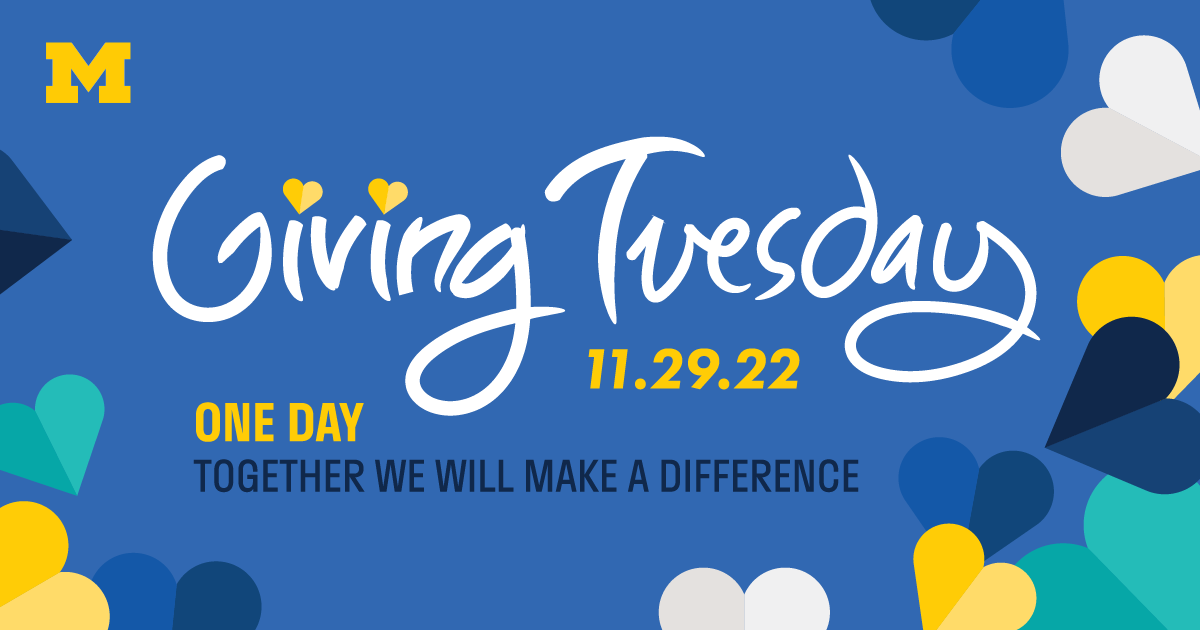 Giving Tuesday poster, November 29, 2022