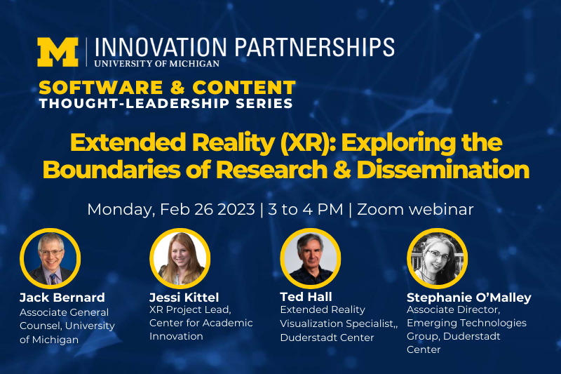 XR webinar poster