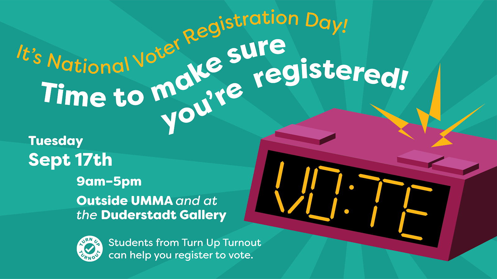 Voter Registration Event Slide