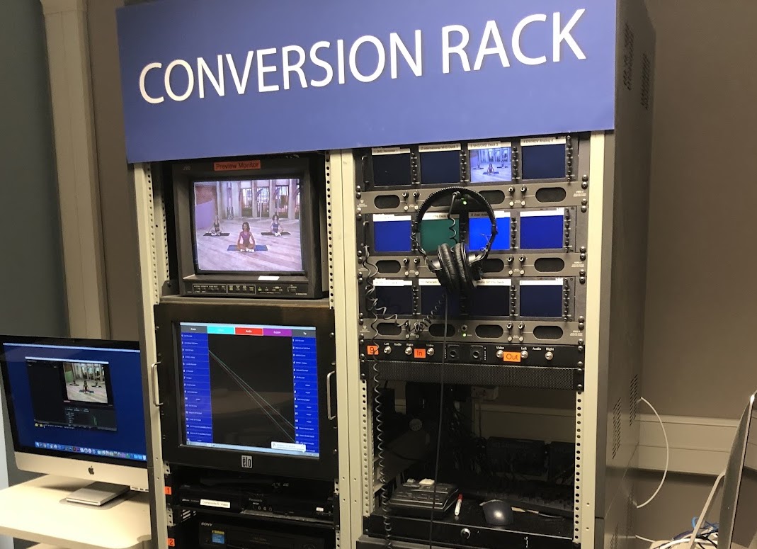 Media Conversion rack in Groundworks