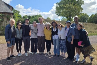 Group photo of studio team in France