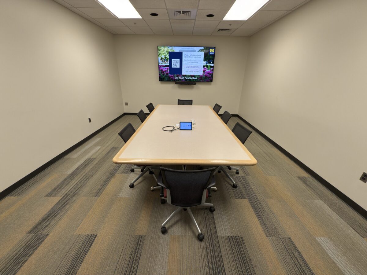 80'' HD Display in conference room