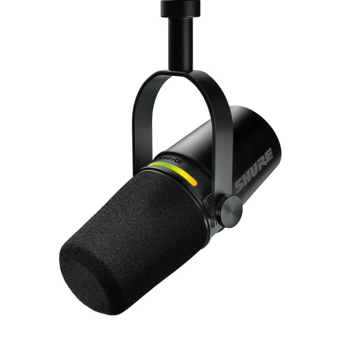 Shure MV7+ microphones in personal studio