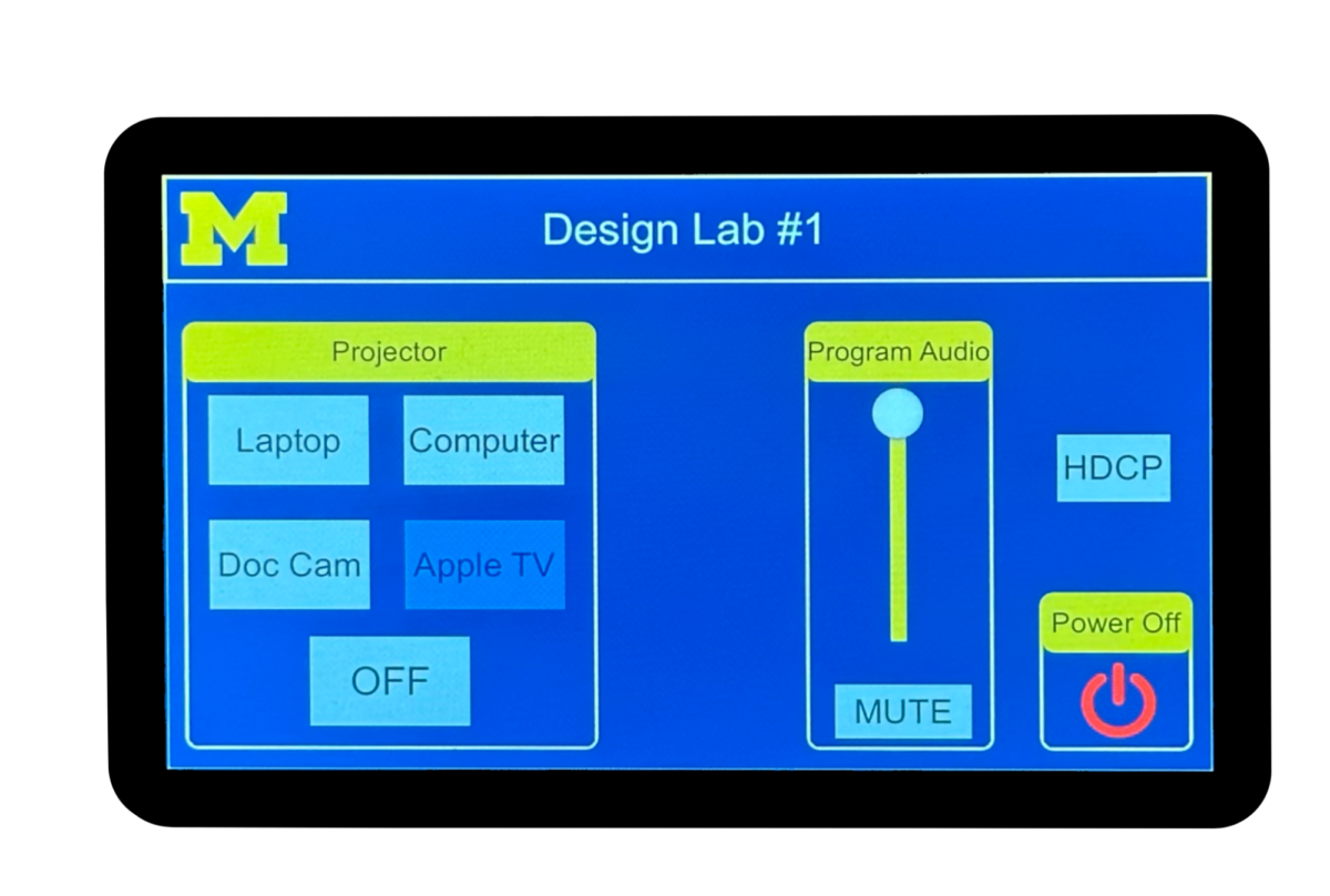 Presentation system at Design Lab 1