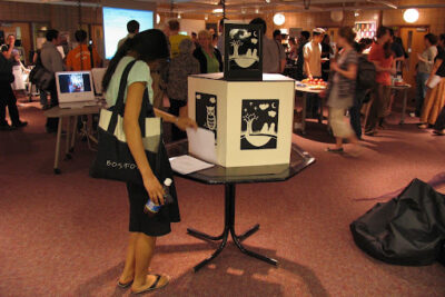 Students at Immedia event in early 2000s