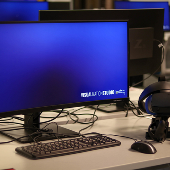 Desktop in visualization studio