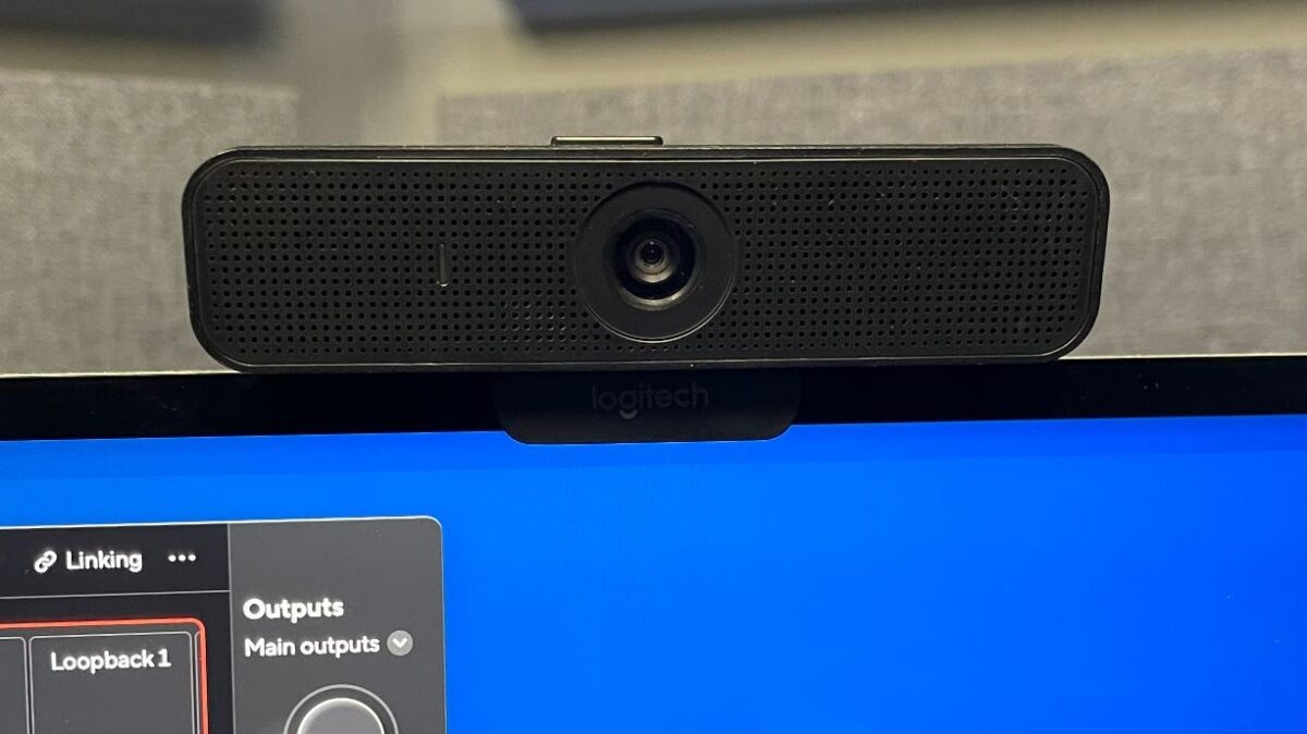 Logitech C920 Webcam in multimedia room