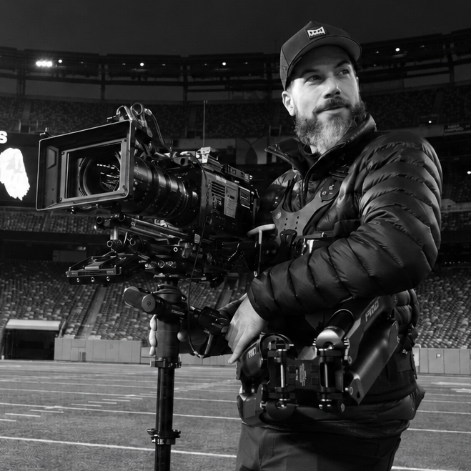 Nate Hutchins with the camera